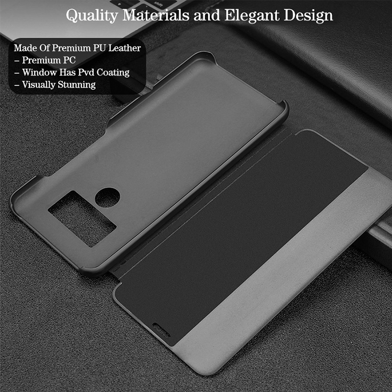 Case Huawei Mate 9 Pro / Pre-order * เคสสมาร์ท ดูหน้าต่าง วัสดุหนังแท้ + พลาสติกคุณภาพสูง *