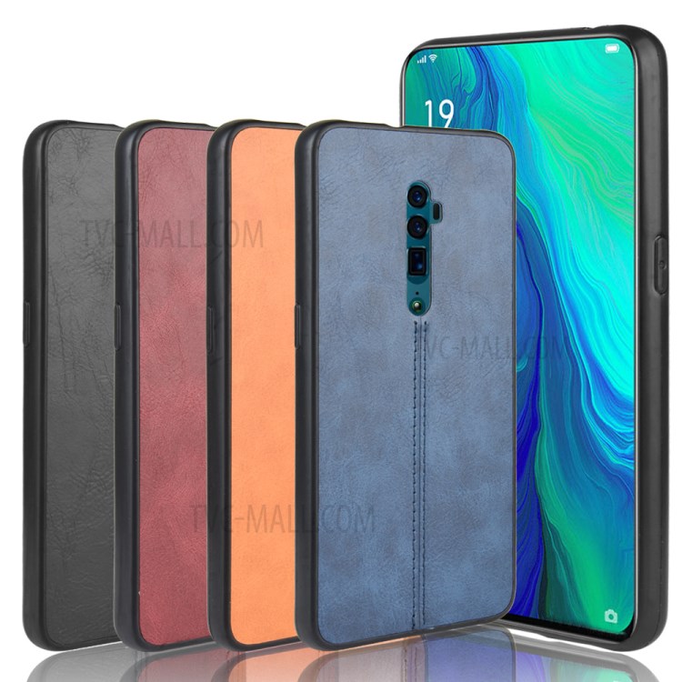 Case OPPO Reno 10x Zoom / พรีออเดอร์ * เคสดีไซน์ลายเส้นเย็บสองชั้นอันเป็นเอกลักษณ์ วัสดุไฮบริด: PC back + โครง TPU เคลือบด้วยหนัง PU *