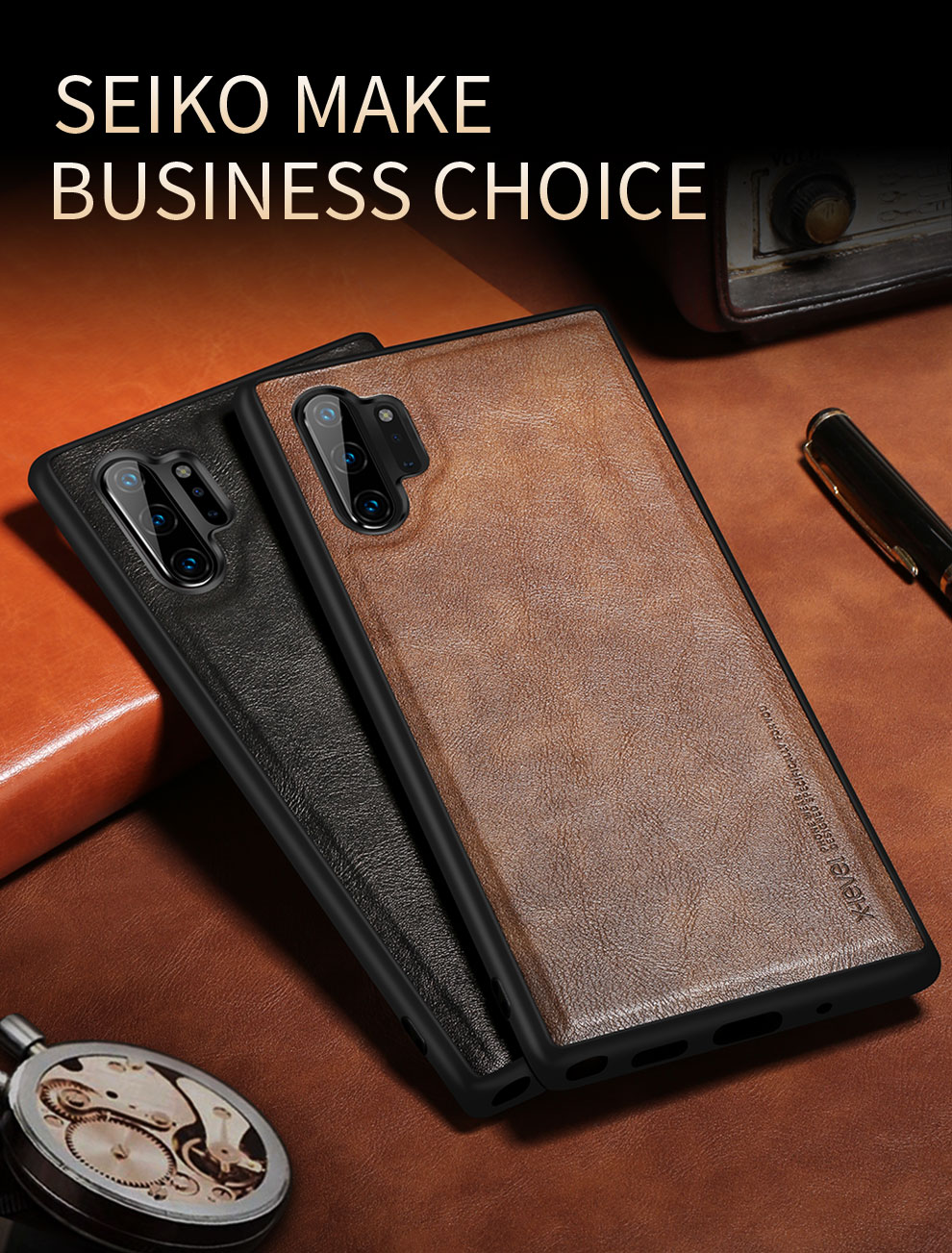 Case Samsung Galaxy Note 10 Plus / Note 10 Plus 5G # Pre-Order * X-LEVEL Vintage เคส หนัง PU ระดับพรีเมี่ยม *