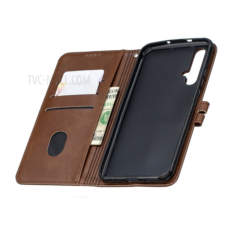 Case Huawei Nova 5T / Pre-order * กระเป๋าสตางค์หนังยืน แยกกระเป๋าเงินเพื่อเก็บบัตรเครดิตและเงินสด *