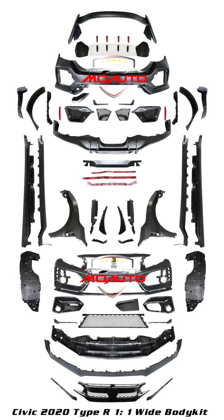 ชุดแต่ง CIVIC TYPE-R FK8 Wide BodyKit 1:1 สำหรับ HATCHBACK 2016-2021