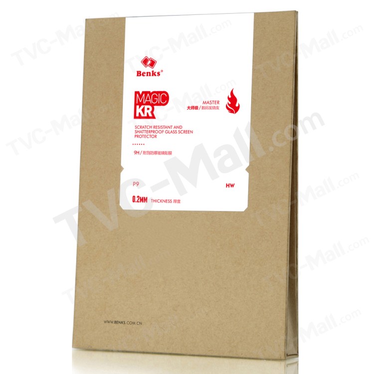 กระจกนิรภัย Huawei P9 / Pre-order * BENKS 0.2mm ความหนา แต่ความแข็ง 9H *