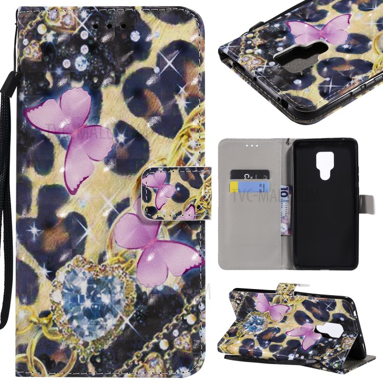 Case Huawei Mate 20 X / Pre-order * เคสกระเป๋าสตางค์ ประดับลวดลายพร้อมขาตั้ง + สายคล้องมือ *