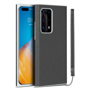 Case Huawei P40 Pro+ # Pre-order * เคสผิวลิ้นจี่เนื้อหนังแท้เคลือบผิวป้องกันลายนิ้วมือ *
