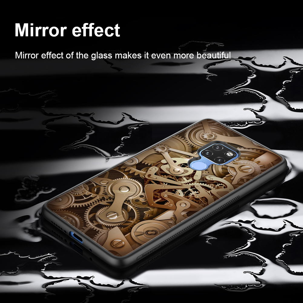 Case Huawei Mate 20 / Pre-order * NILLKIN เคส Spacetime เคสรูปเกียร์ กระจกนิรภัย + PC + TPU ปกไฮบริด *