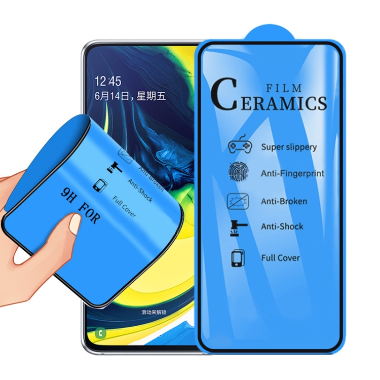 ฟิล์มกันรอย Samsung Galaxy A80, A90 / Pre-Order * ฟิล์มเซรามิกเคลือบกาวเต็ม 2.5D *