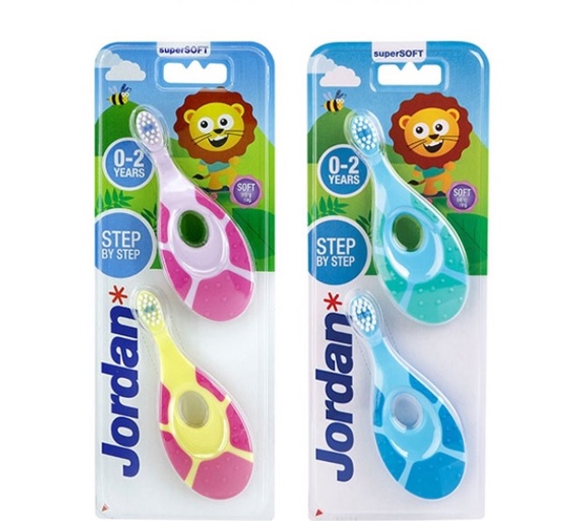 Jordanแปรงสีฟันเด็ก0-2ปี แพคคู่