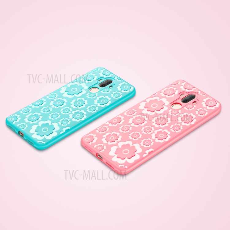 Case Huawei Mate 9 / Pre-order * รูปแบบ 3D ดอกไม้ Soft TPU Case *