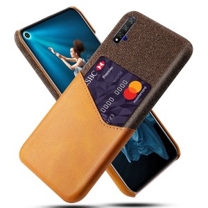 Case Huawei Nova 5T / Pre-order * KSQ PC + PU + ผ้าไฮบริด เคสที่มีช่องเสียบการ์ด *