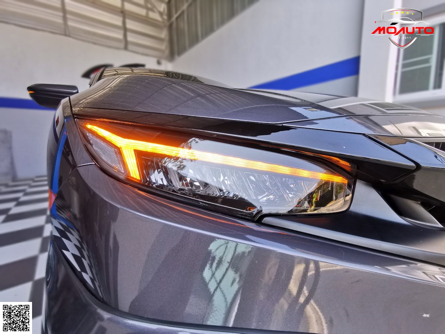 โคมไฟหน้า LED ทรง Audi Style CIVIC FC / FK 2016-2021