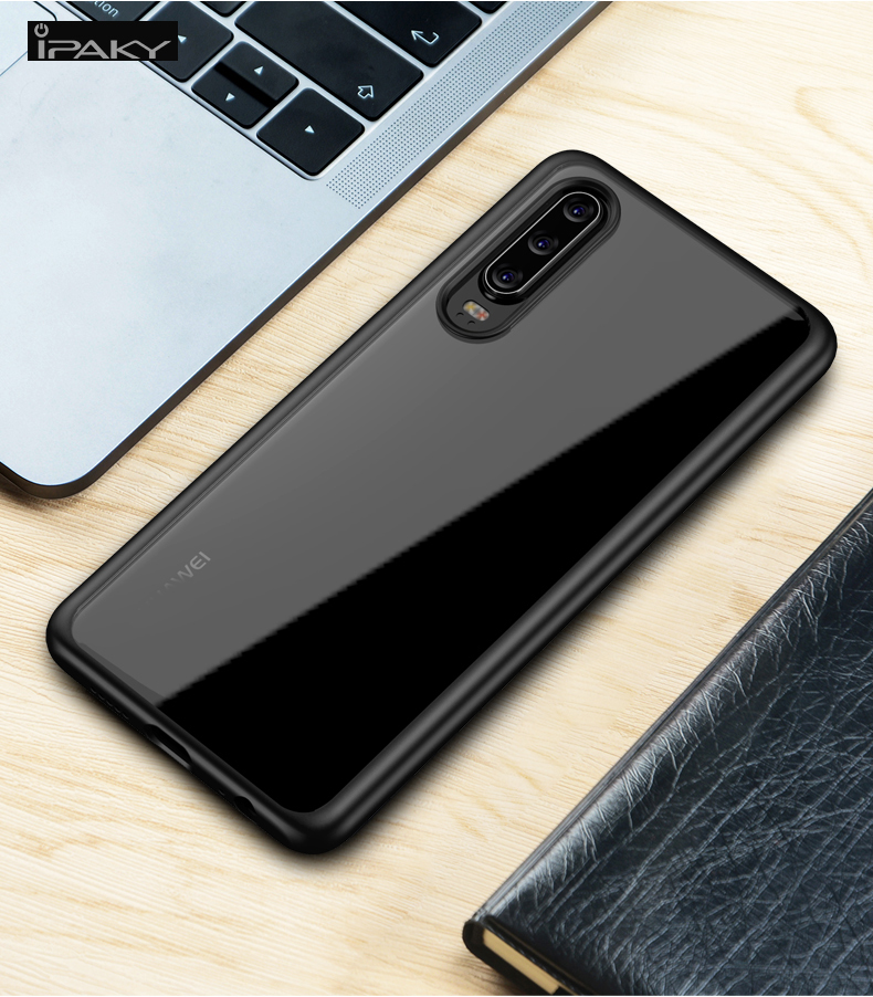 Case Huawei P30 / Pre-Order * IPAKY Clear PC Back + เคส TPU Combo Edge *