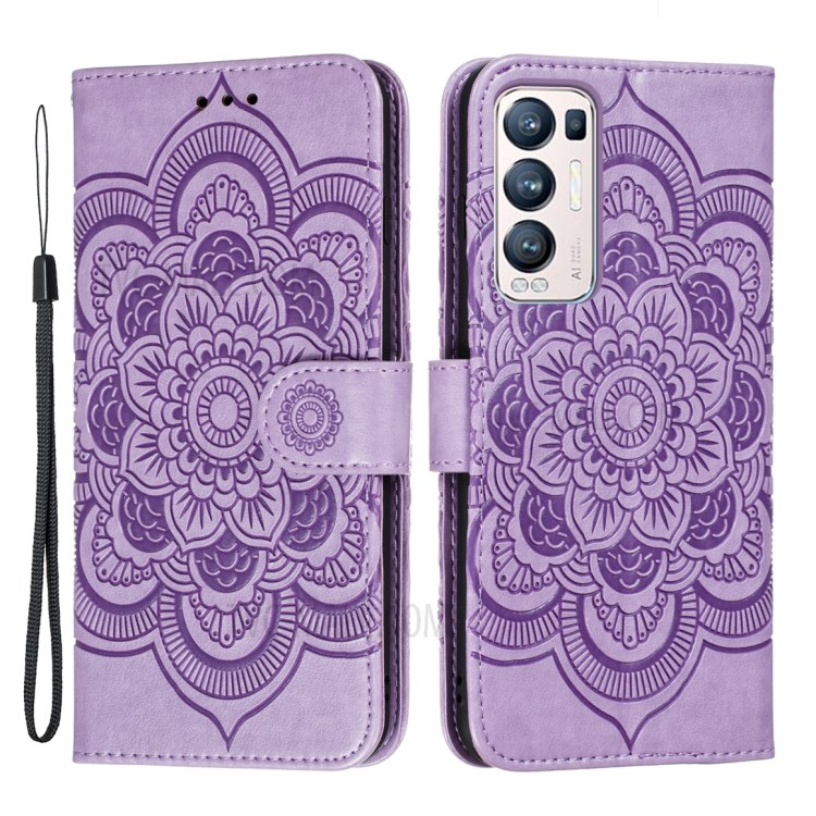 Case OPPO Find X3 Neo / Reno5 Pro + 5G # Pre - Order * พิมพ์ลายดอกมันดาลา ช่องใส่การ์ดในตัว 3 ช่องและกระเป๋าบัตรเครดิต และเงิน *