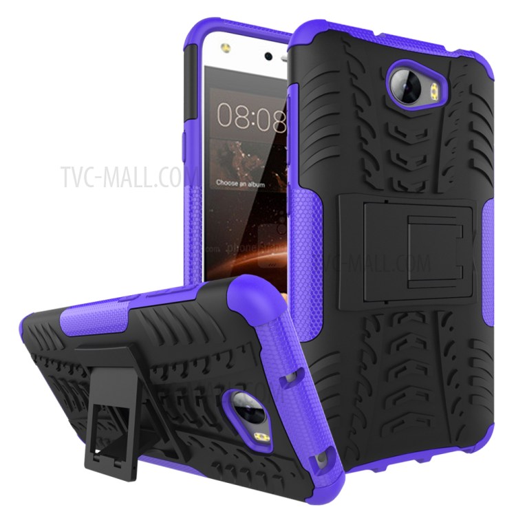 Case Huawei Y5ii / Pre-order * เคสยาง PC + TPU 2-in-1 = ป้องกันสองชั้น *