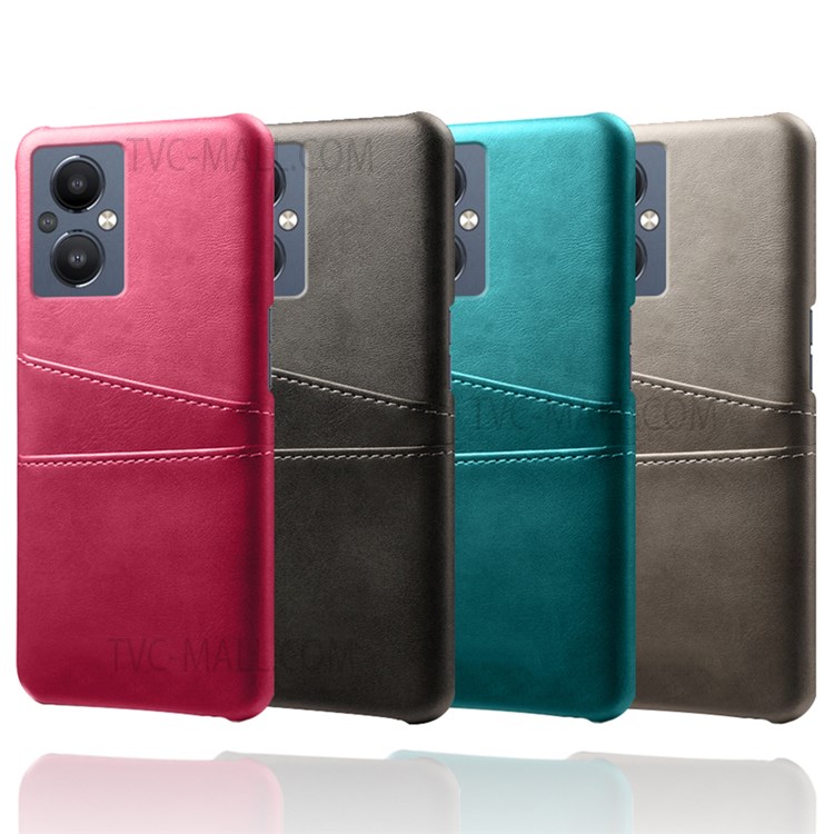 Case OPPO Reno7 Z 5G # Pre-Order * เคสโทรศัพท์ป้องกัน PU หนังเคลือบ Hard PC ผู้ถือบัตรป้องกันรอยขีดข่วน *