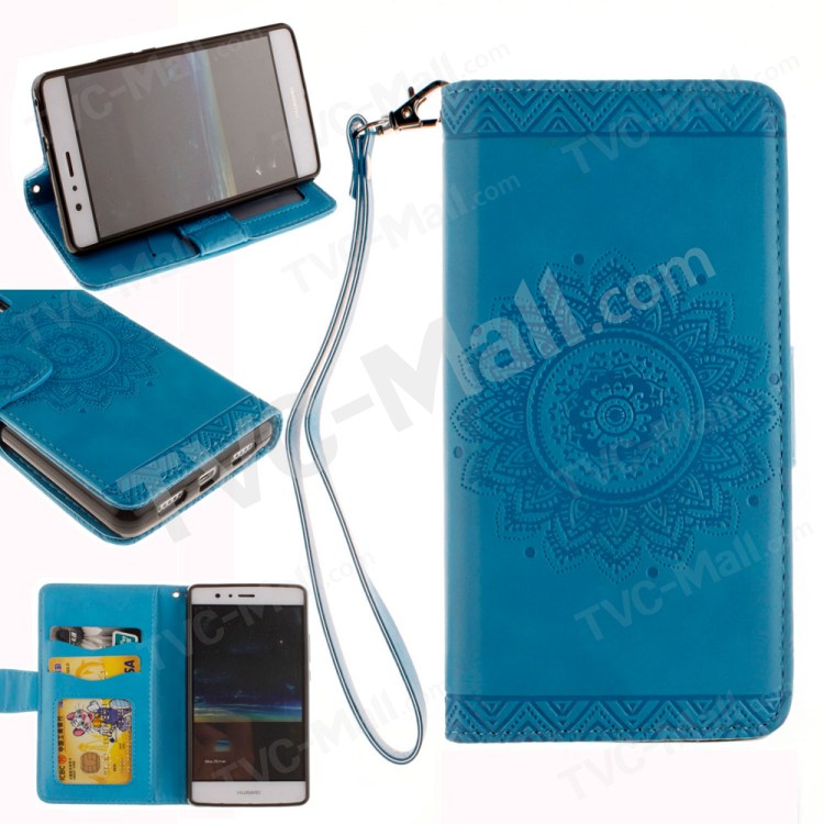 Case Huawei P9 Plus / Pre-order * * ผิวนูนดอกไม้ Mandala กับเชือกเส้นเล็ก *
