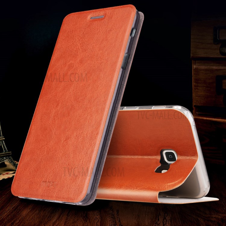 Case Samsung Galaxy A7 2017 / Pre-order * MOFI Rui Series หนัง PU ที่มีฝีมือดี ฝาครอบด้านหน้าฝังด้วยแผ่นเหล็กที่แข็งแกร่ง *