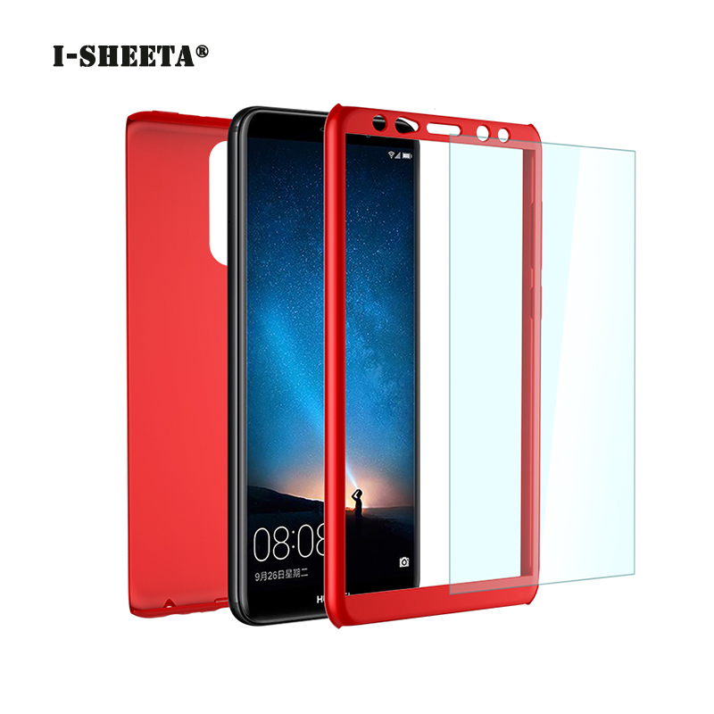 Case Huawei nova 2i * เคสป้องกันมีฝาครอบเต็ม 360 องศา + กระจก *