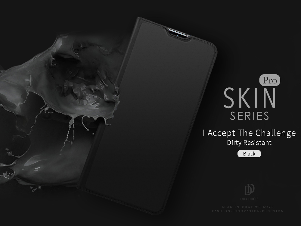 Case OPPO F9 / Pre-Order * DUX DUCIS หนัง PU ที่มีผิวมันเงาและเรียบเนียน *