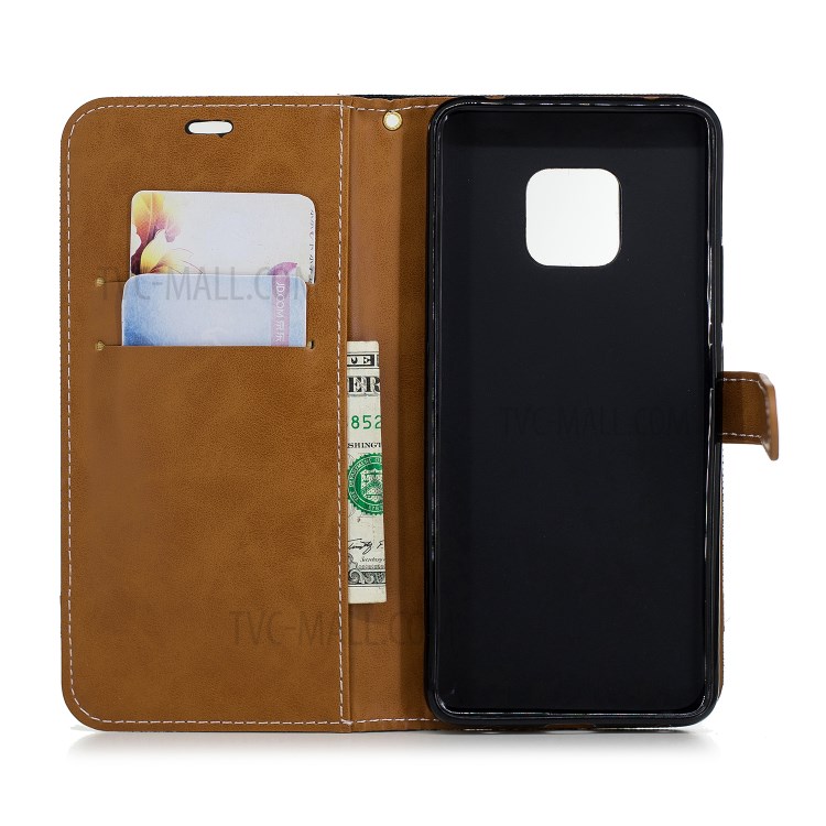 Case Huawei Mate 20 Pro / Pre-order * เคสสีทูโทน Jean ผ้าหนัง PU *