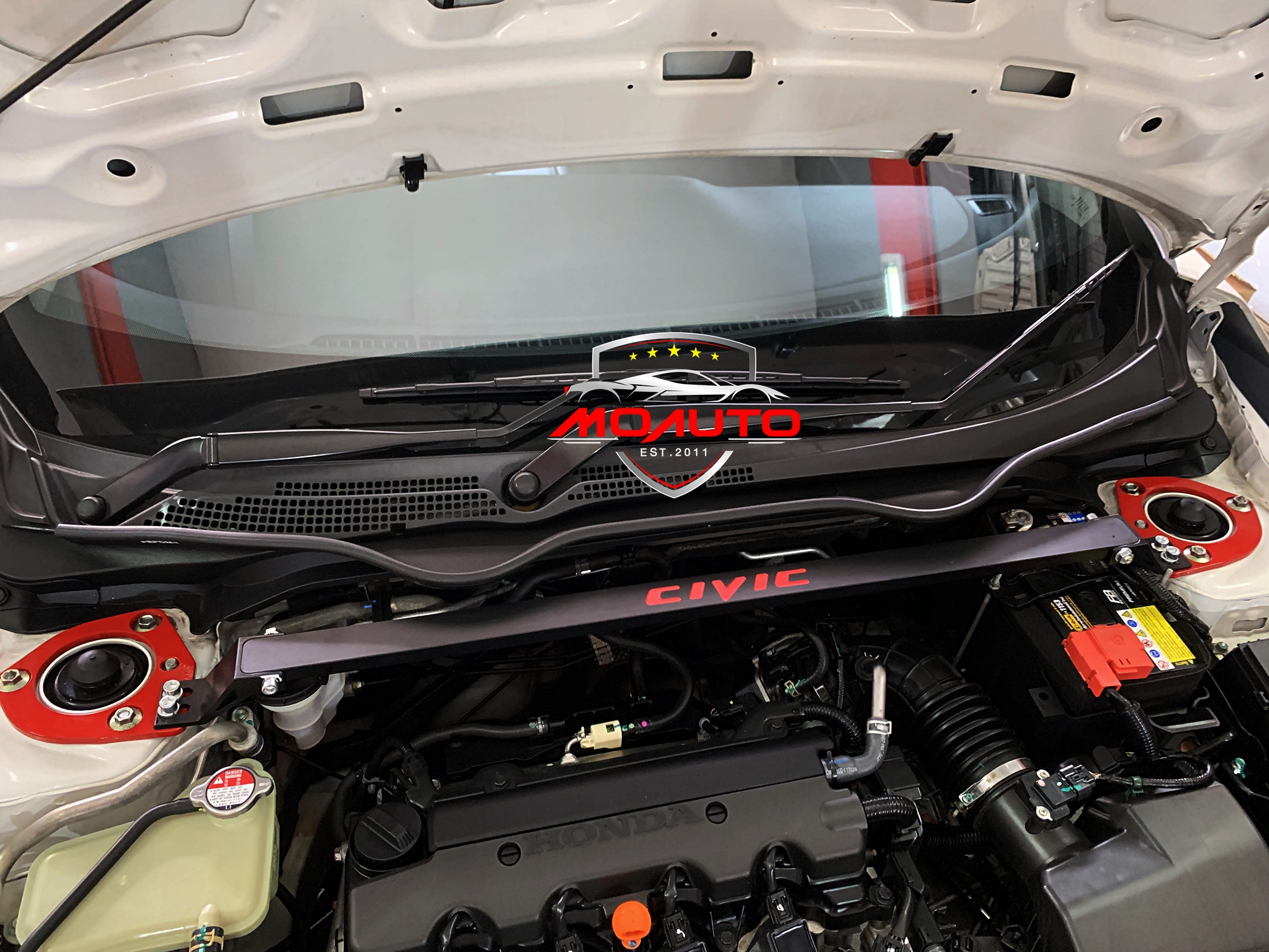 ค้ำโช้คหน้า ดำ-แดง CIVIC FC / FK 2016-2021