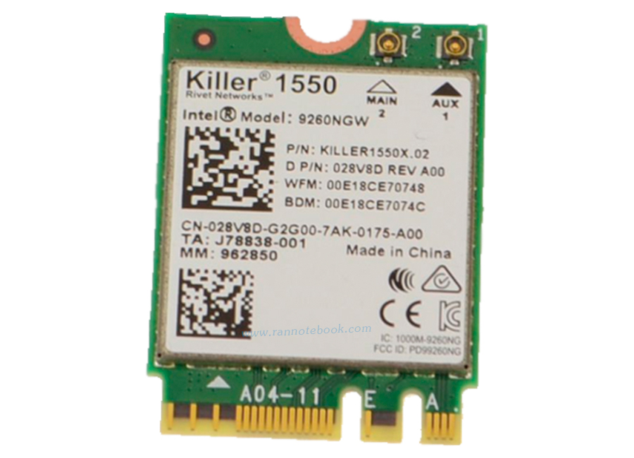 Wireless Card Dell Latitude 5490 แท้ ราคา พิเศษ การ์ดไวไฟ Dell 5490 แท้ ตรงรุ่น ตรงสเปค ประกันศูนย์ Dell Thailand