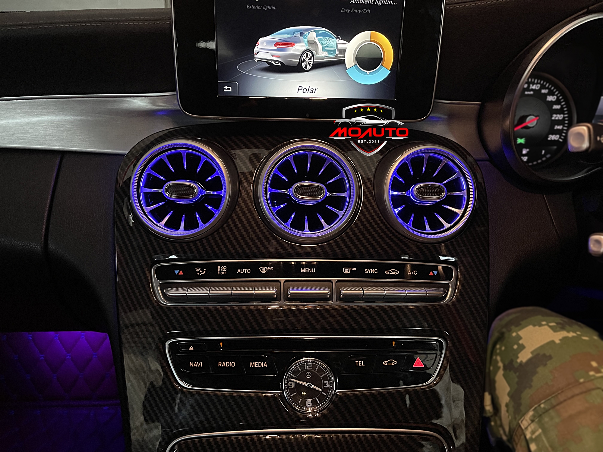 ไฟช่องแอร์ AMBIENT LIGHT AIR VENT - W205