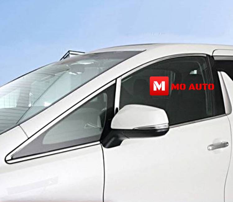 คิ้วขอบหน้าต่างสแตนเลทประตูหน้า 6ชิ้น ALPHARD / VELLFIRE 2014-2017