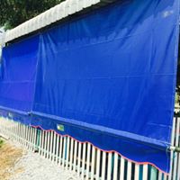 ผ้าใบชักรอก กว้าง2เมตร สูง1เมตร ทุกแบบ ทุกสี (ไม่รวมเสาค้ำ) ผ้าใบกันสาด ผ้าใบกันฝน ผ้าใบม้วนกันฝน ผ้าใบม้วนกันแดด ผ้าใบหน้าร้าน มีทุกสี 2m x 1m