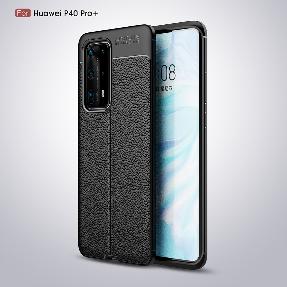 Case Huawei P40 Pro+ / Pre-order * เคส Litchi Texture TPU Shell พื้นผิวลิ้นจี่ *