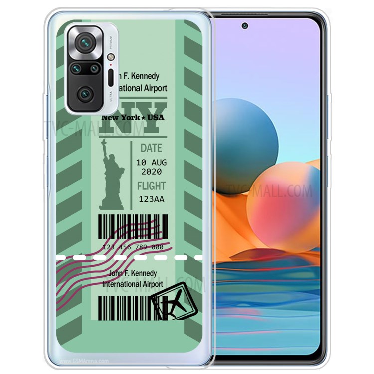 Case Xiaomi Redmi Note 10 Pro / Pre-Order * เคส TPU พิมพ์ลาย รูปแบบบัตรโดยสารที่สร้างสรรค์ *