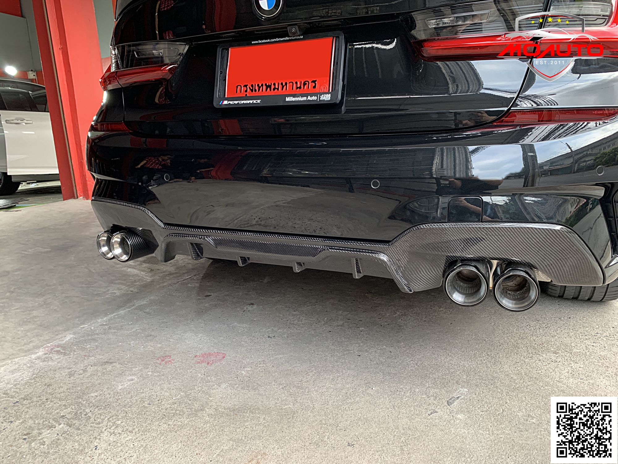 DIFFUSER ท้าย ทรง MP2 BMW G20