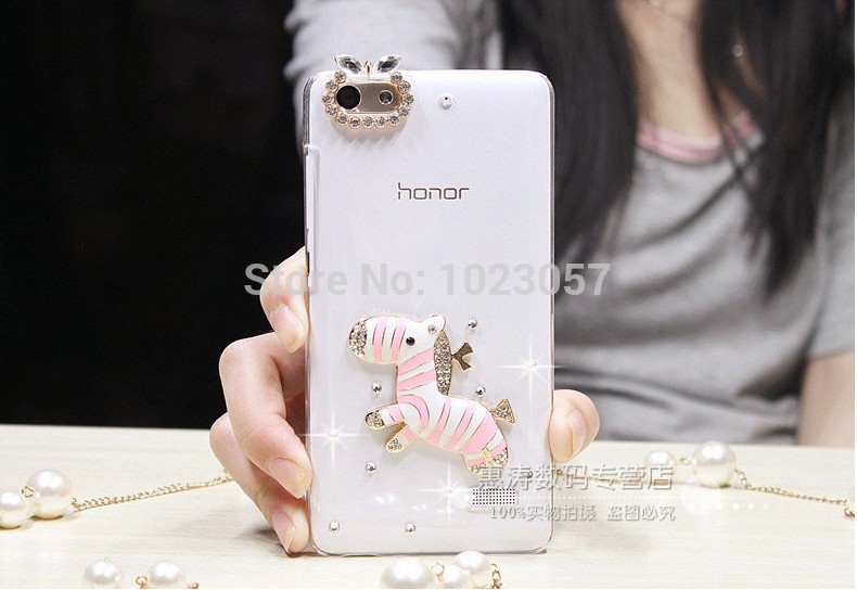 Case Huawei G-Play Mini / Pre-order * ตกแต่งด้วย Rhinestone และส่องแสง Camellia, ประกายและดีลักซ์ *