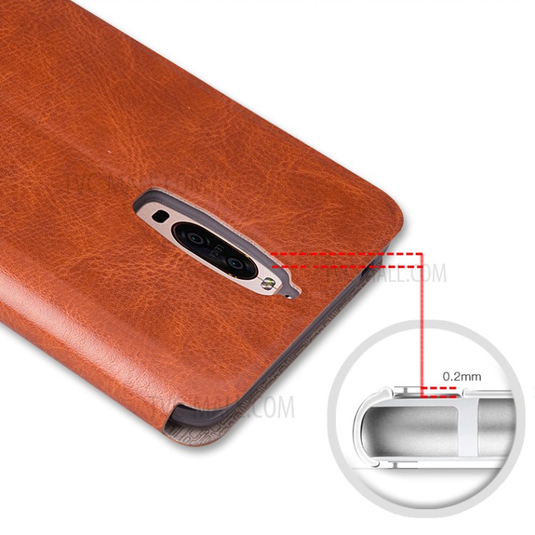 Case Huawei Mate 9 Pro / Pre-order * MOFI Rui เคสหนัง PU ฝาครอบด้านหน้าฝังด้วยแผ่นเหล็กที่แข็งแกร่ง *