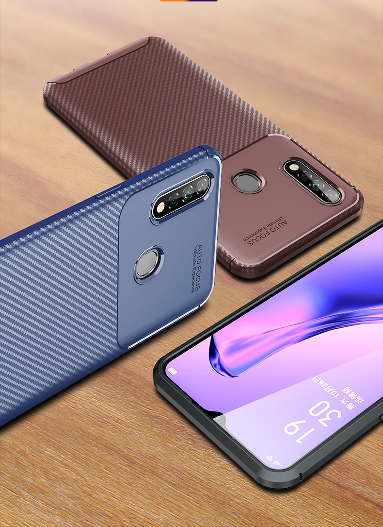 Case OPPO A31 / Pre-order * เคส TPU ผิวปกคาร์บอนไฟเบอร์ป้องกันการกระแทก *