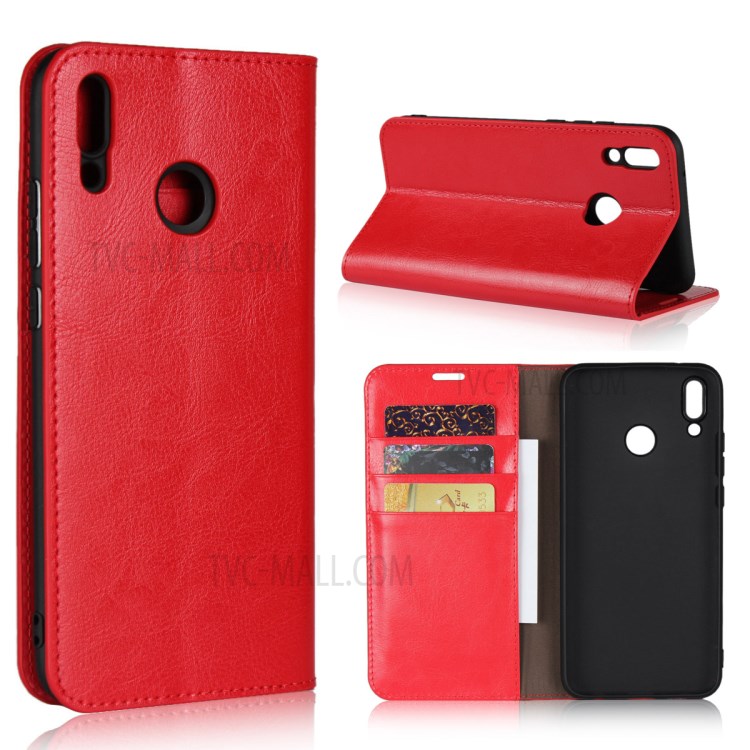 Case Huawei Y9 2019 / Pre-orde * เคสหนังวัวแท้ คุณภาพสูงที่มีผิวม้าอย่างมีสไตล์ *