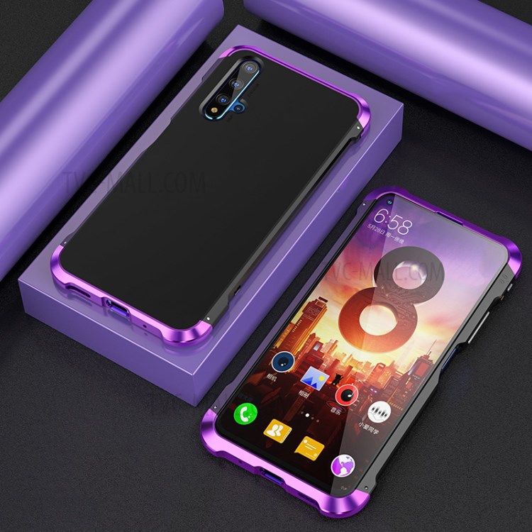 Case Huawei Nova 5T / Pre-order * เคสกันกระแทกกรอบโลหะ + ฝาครอบ + หัวเข็มขัด *