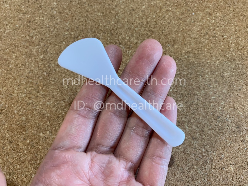 ไม้พายพลาสติก ไม้พายตักครีม ขนาด8.1*2.5cm.(100ชิ้น/ชิ้นละ1.5฿)