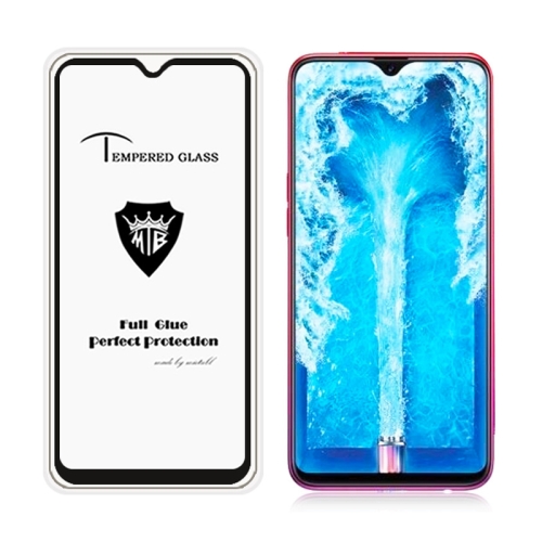 กระจกนิรภัย OPPO F9 / Pre-Order * MIETUBL แบบเต็มหน้าจอแบบเต็มหน้าจอกาว (สีดำ) *