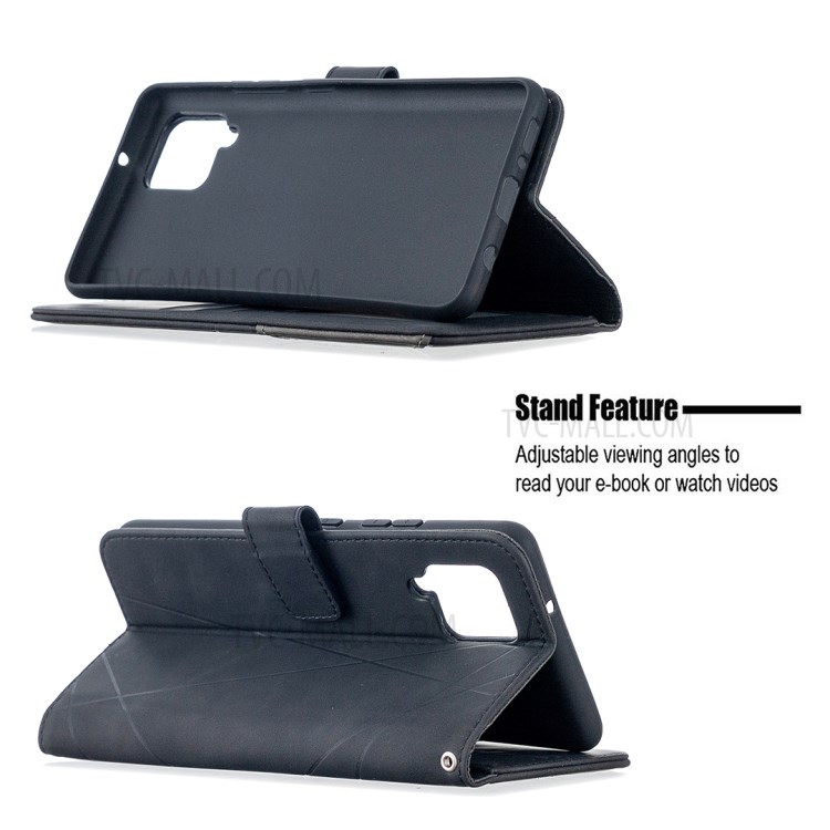 Case Samsung Galaxy A42 5G / Pre-Order * เคสโทรศัพท์กระเป๋าสตางค์หนัง Rhombus Segment *