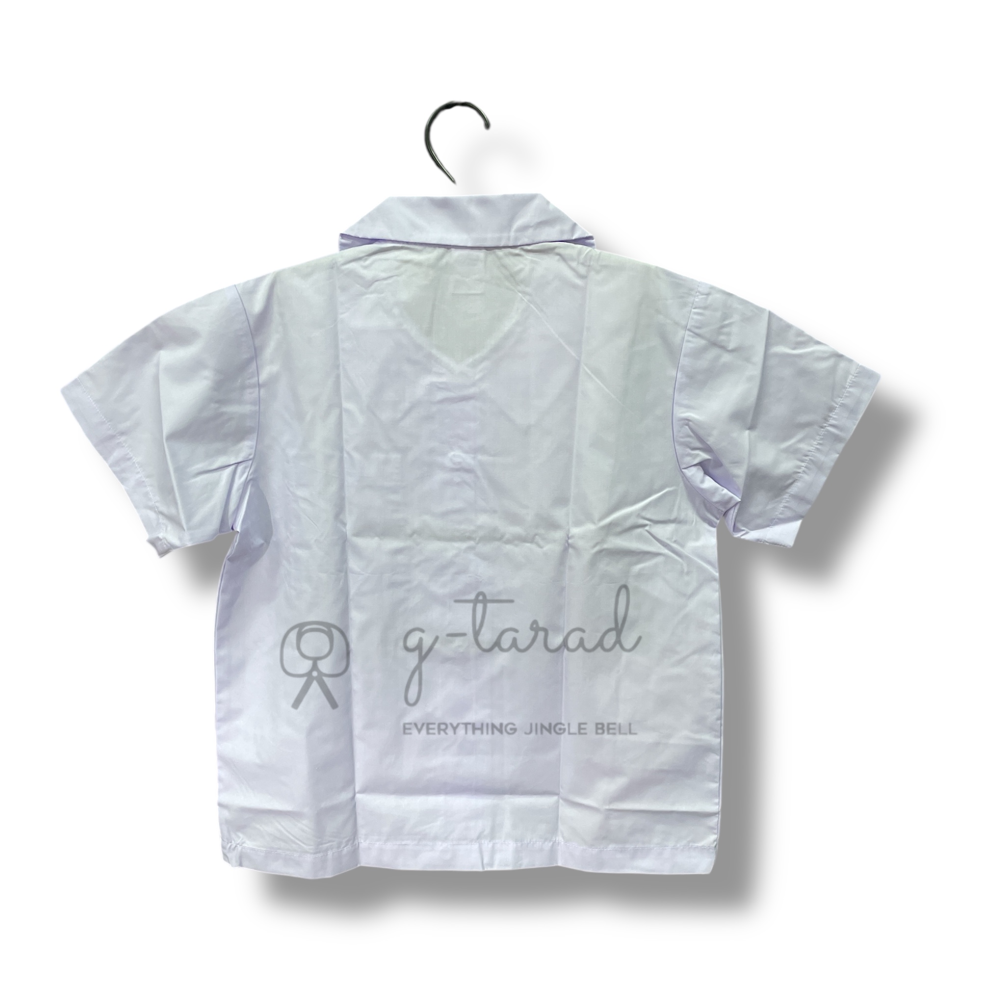 เสื้อนักเรียนตราเรือใบ คอบัวแหลม กระเป๋าบน (No.32-52)