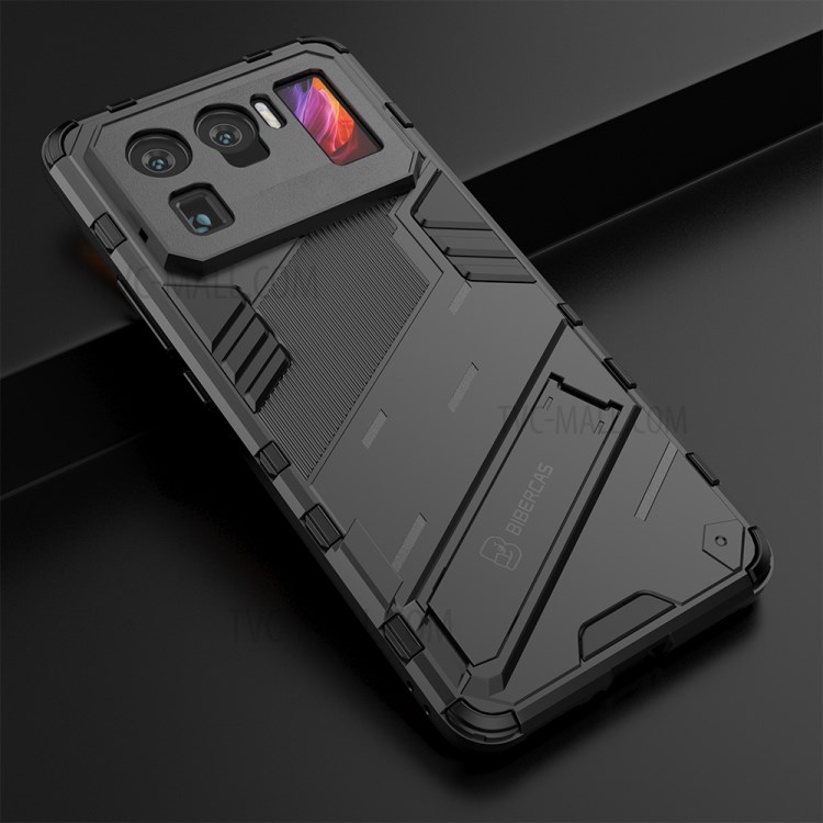 Case Xiaomi Mi 11 Ultra 5G # Pre-Order * เคส Kickstand Design Anti-Drop PC + TPU เคสโทรศัพท์ไฮบริด *