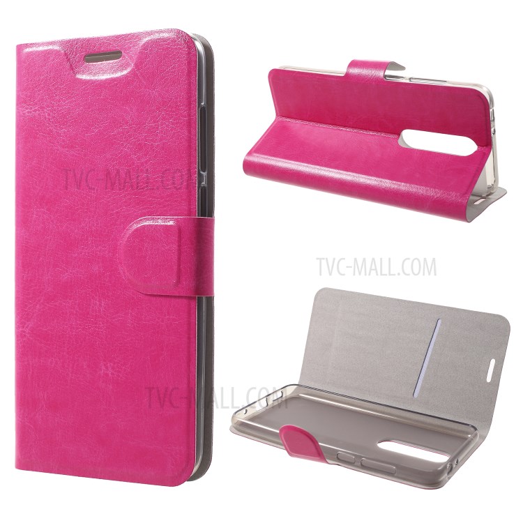 Case Nokia 5.1 Plus / Pre-order * เนื้อผิวม้าที่มีสไตล์อย่างสวยงามปกหนัง PU + กระเป๋าใส่ TPU *