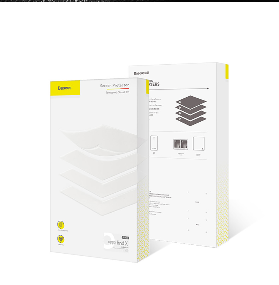 กระจกนิรภัย OPOP Find X / Pre-Order * BASEUS ความหนาเพียง 0.3 มม. แต่มีความแข็ง 9H ทำจากแก้วพรีเมียมที่มีเทคโนโลยี CNC *