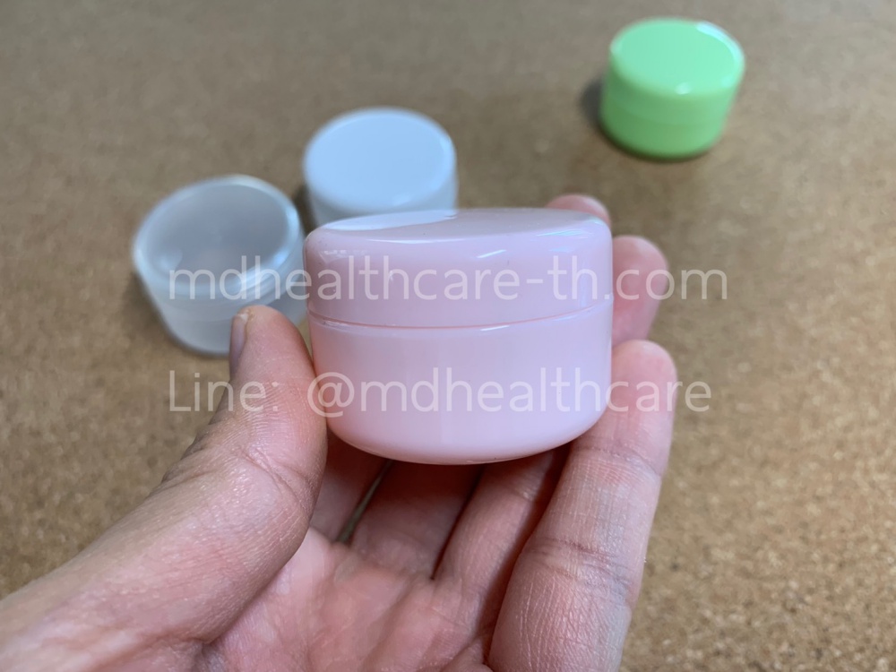 กระปุกครีม กระปุกครีมพลาสติก 20กรัม (10ชิ้น/ชิ้นละ5บาท)