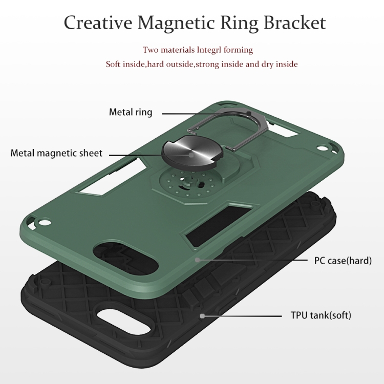 Case OPPO A3S / Pre-order * 2 in 1 Armor Series PC + เคสป้องกัน TPU พร้อมที่วางแหวน *