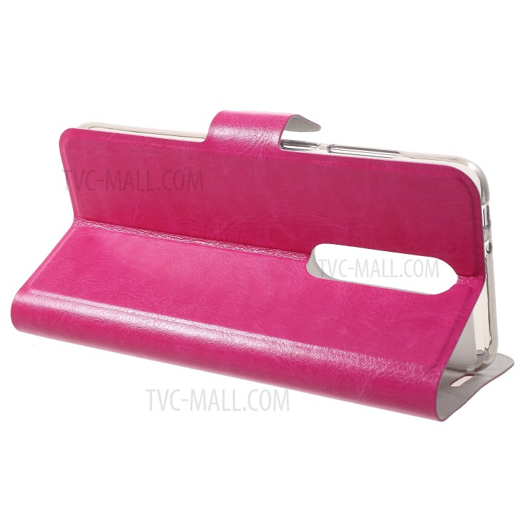 Case Nokia 6.1 Plus / Pre-order * เนื้อผิวม้าที่มีสไตล์อย่างสวยงามปกหนัง PU + กระเป๋าใส่ TPU *