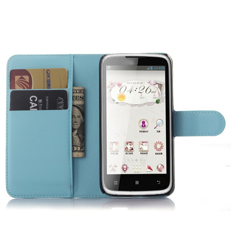 Case Lenovo A516 / Pre-order * เคสผิวลิ้นจี่ กระเป๋าสตางค์ซองหนัง PU *
