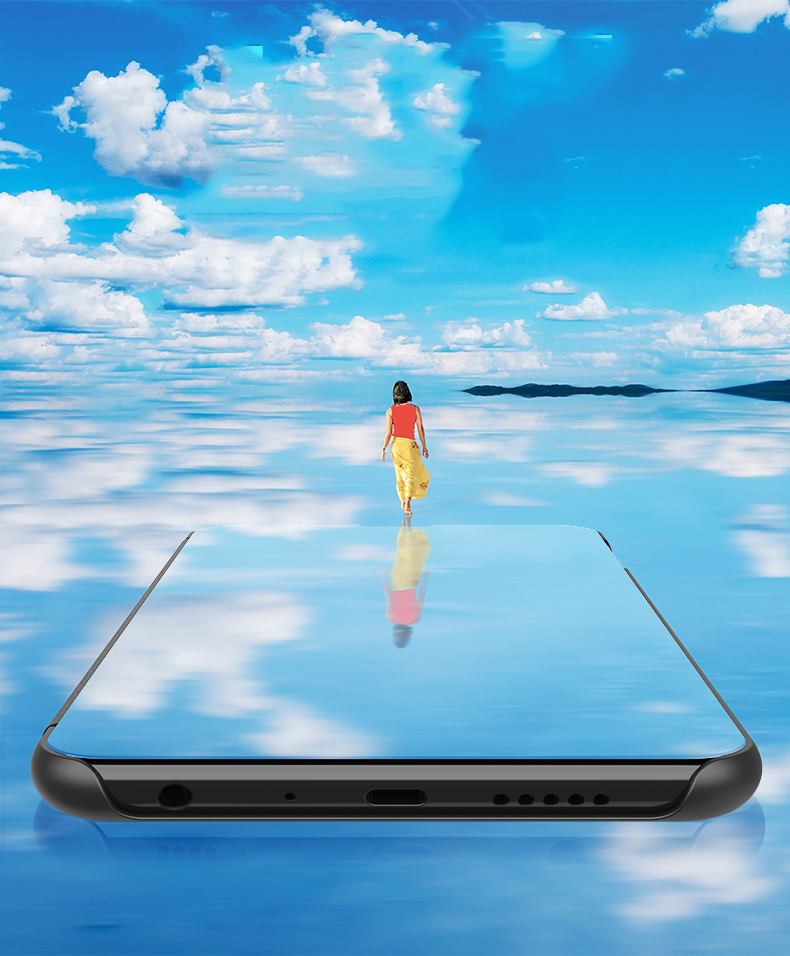 Case Samsung Galaxy A51 / Pre-order * เคสดูหน้าต่างกระจก ทำจากวัสดุหนัง PC + PU หน้าต่างโปร่งแสงเพื่อการดูข้อมูลที่ง่าย *