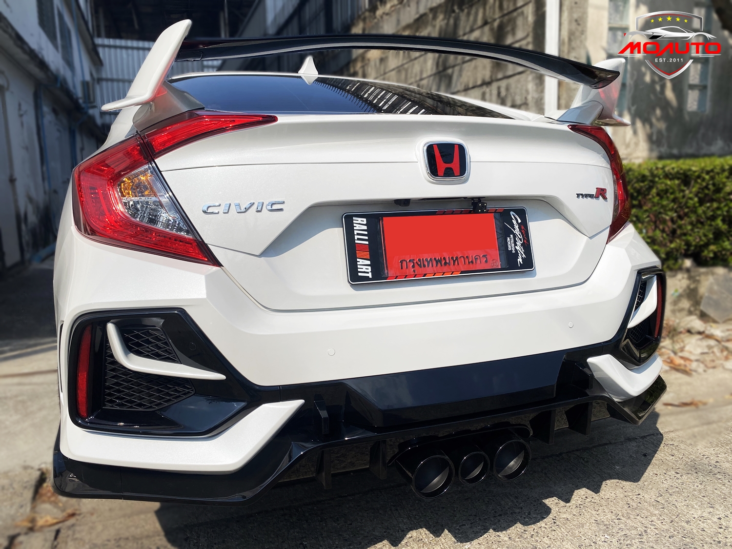 ฝาครอบช่องไฟตัดหมอกหน้า - หลัง งานดิบ ทรง TYPE-R MC CIVIC FC / FK