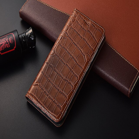 Case Huawei P8 Max / Pre-order * เคสหนังวัวแท้ ลายจระเข้ *